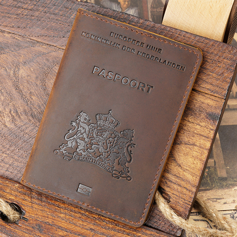Travel Accessories Passport Holder - Dutch Passport Cover - Genuine Leather