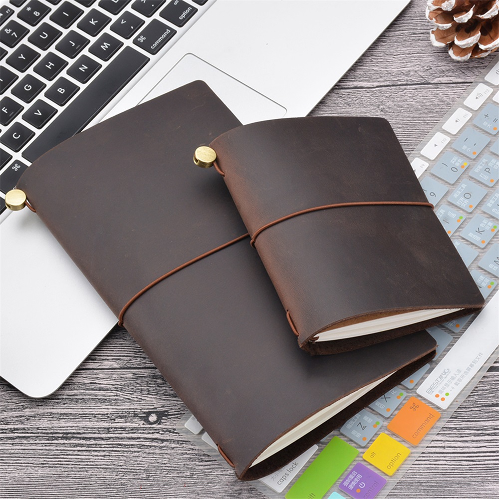 Travel Journal Accessories - Genuine Leather Traveler Notebook DIY Journal