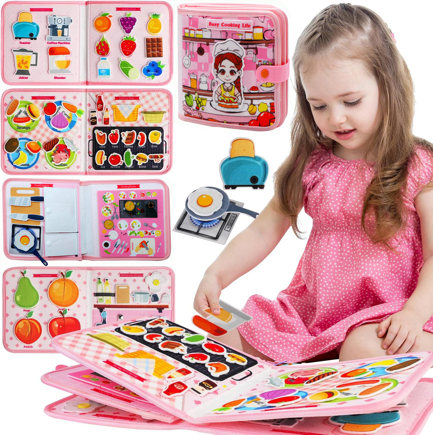 Travel Accessories Toddler - Toddler Busy Board Montessori Toys Busy