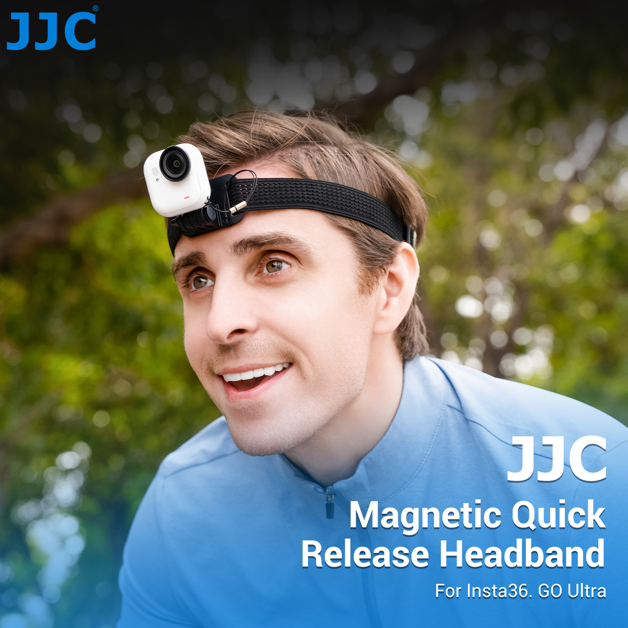 Travel Vlog Accessories - JJC Magnetic Headband For Insta360 GO