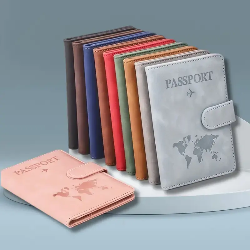 Travel Accessories Passport Holder - Unisex RFID Blocking Travel Passport Accessory