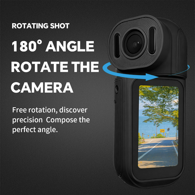 Mini Sports Camera with 180° R - Travel Vlog Accessories avis et prix