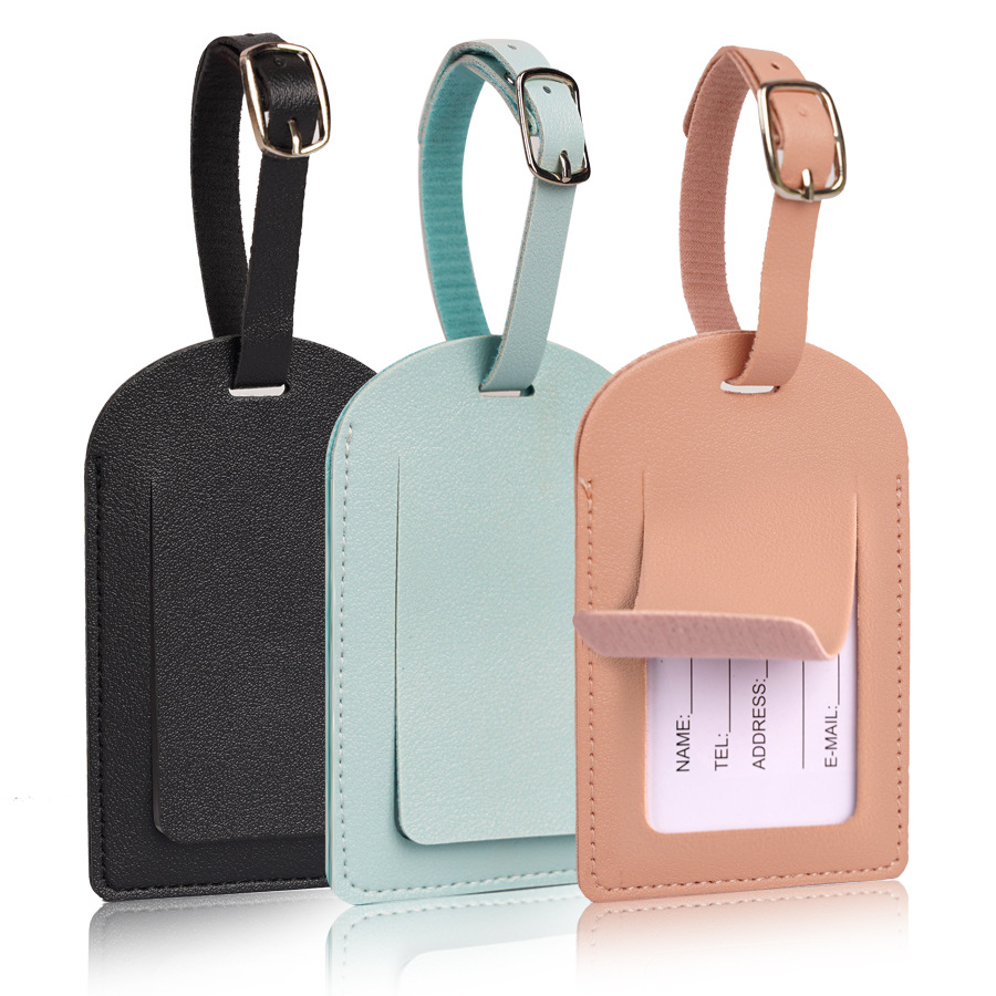 Women Men Luggage Tags PU Leat - Travel Accessories Name avis et prix