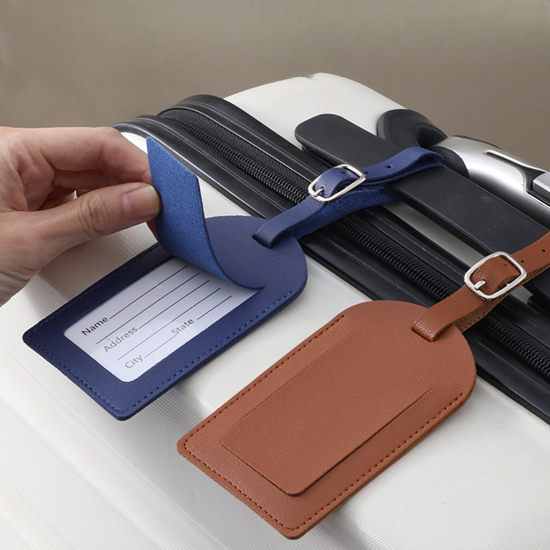 Women Men Luggage Tags PU Leat - Travel Accessories Name avis et prix