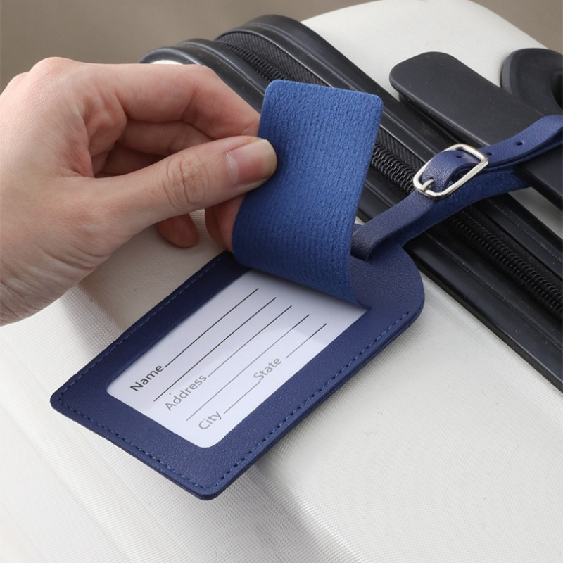 Women Men Luggage Tags PU Leat - Travel Accessories Name avis et prix