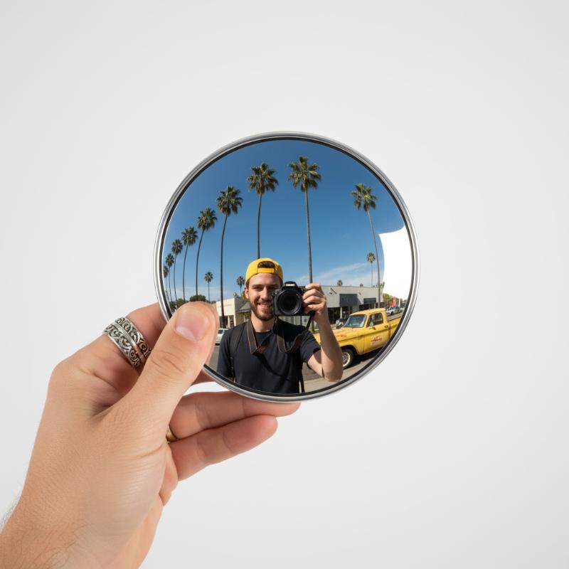 5cm Handheld Selfie Mirror Por - Travel Vlog Accessories avis et prix