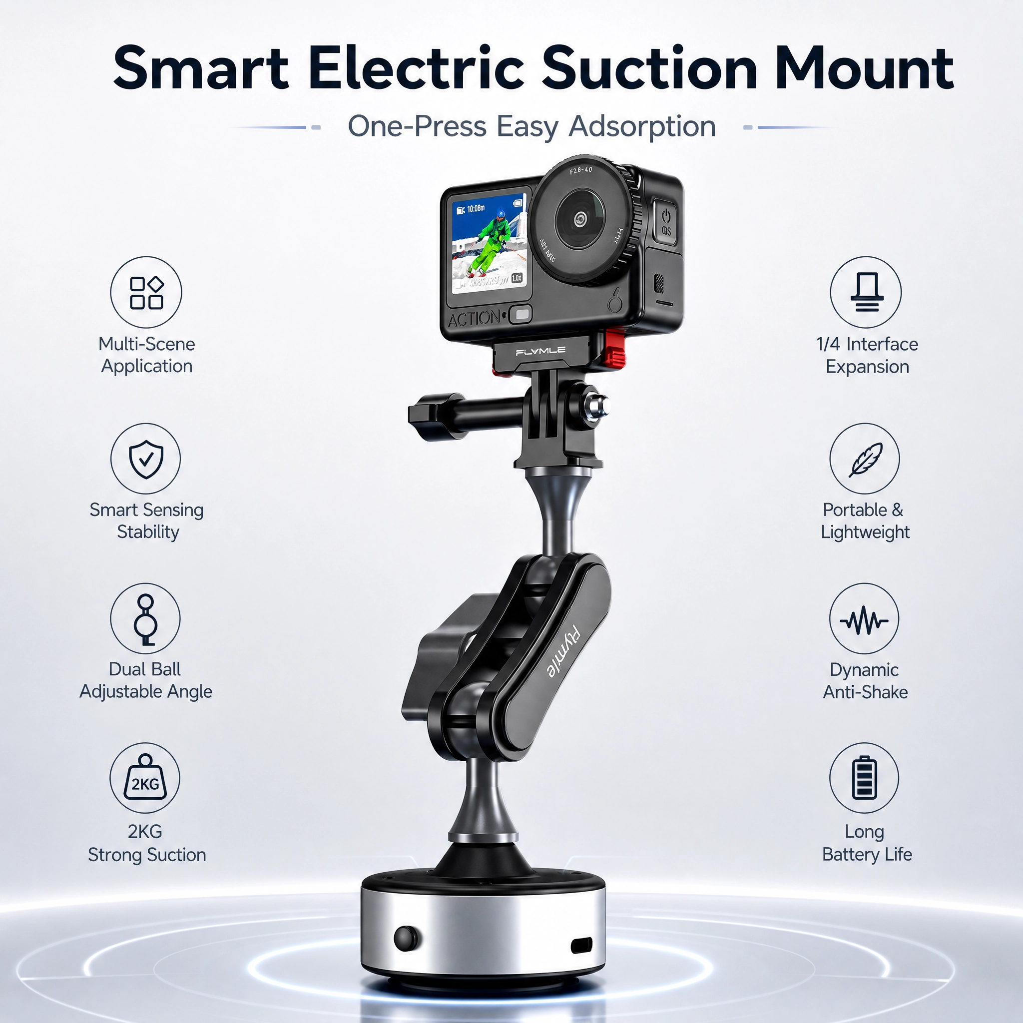 Suction Cup Mount Holder Stand - Travel Vlog Accessories avis et prix