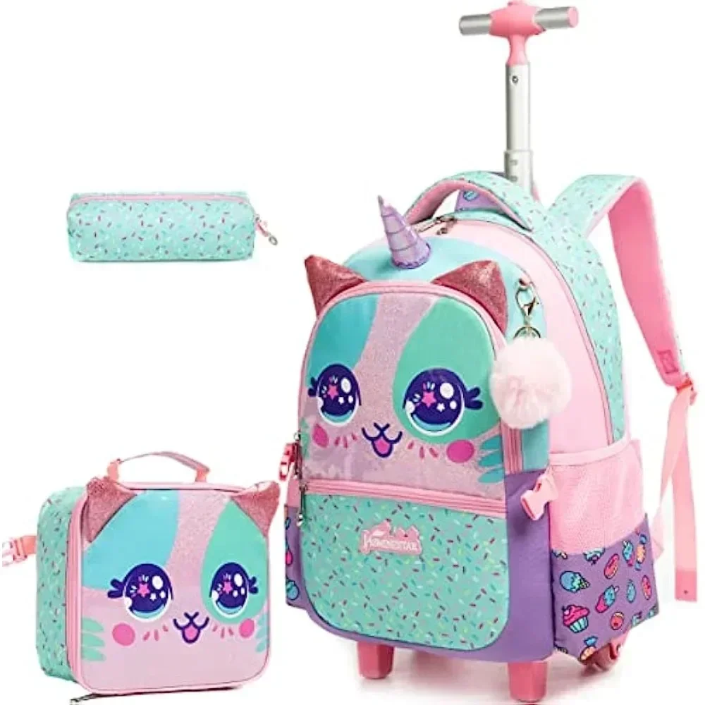 3PCS Cute Rolling Backpack for - Travel Accessories Toddler avis et prix