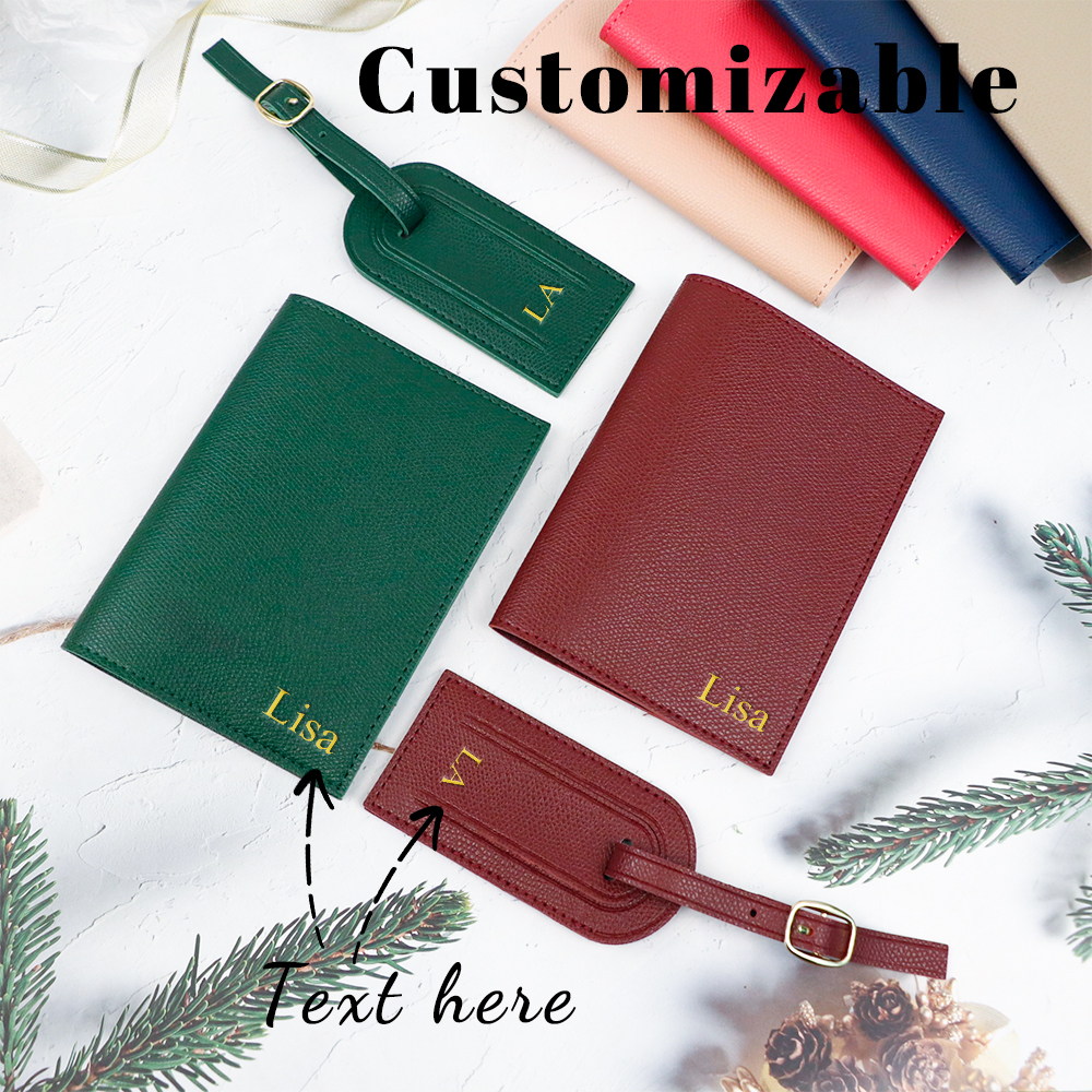 Customized letter pu leather a - Travel Accessories Passport Holder avis et prix
