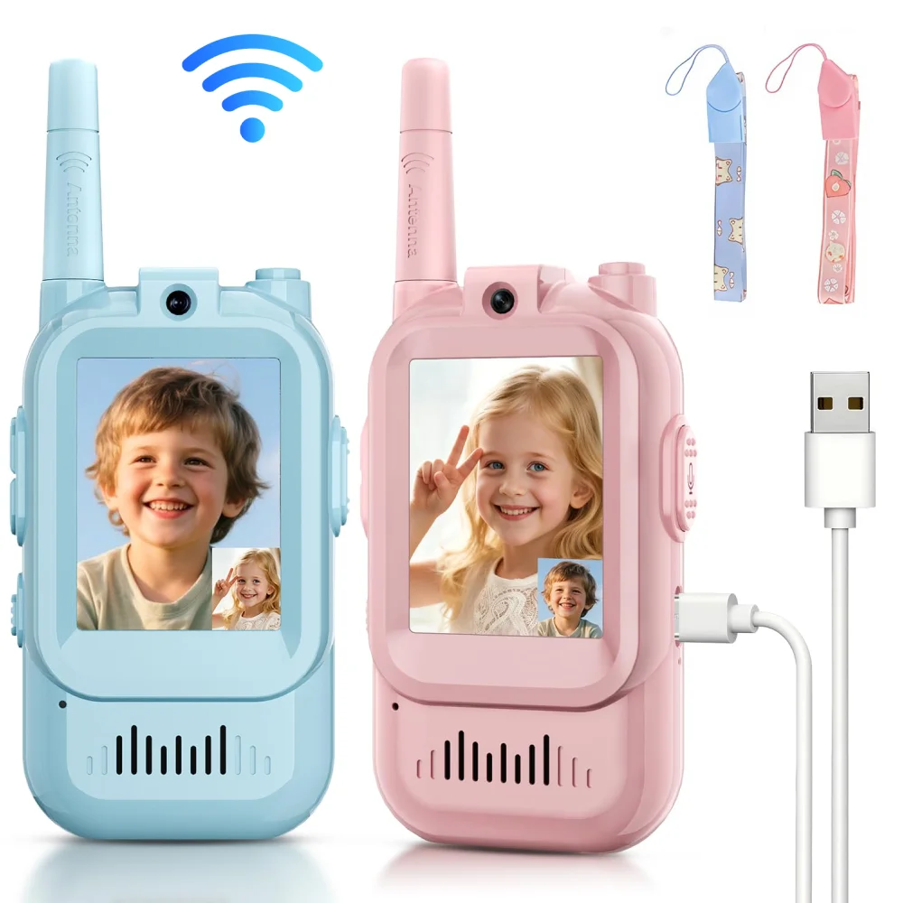 2PCS  Video Walkie Talkies for - Travel Accessories Toddler avis et prix