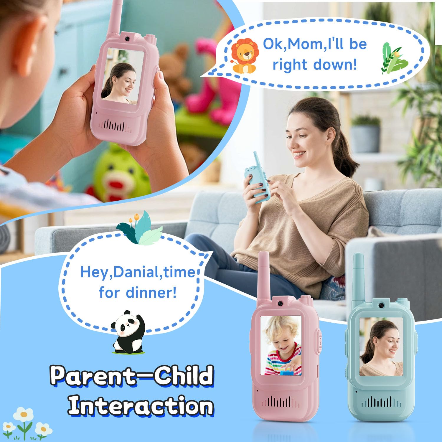 2PCS  Video Walkie Talkies for - Travel Accessories Toddler avis et prix