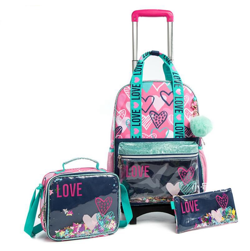 Girls School Wheeled Backpack  - Travel Accessories Toddler avis et prix