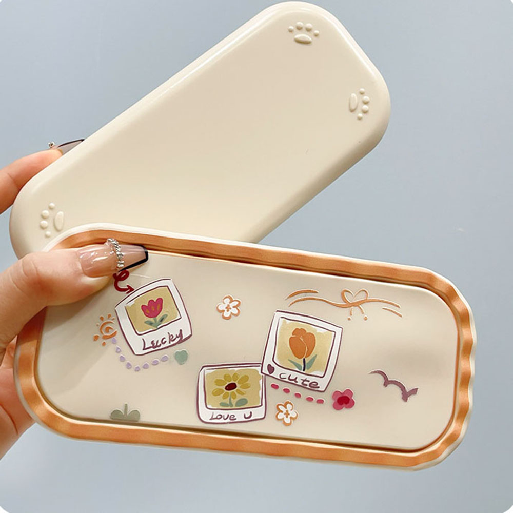 Cute Cartoon Print Glasses Box - Travel Reading Accessories avis et prix