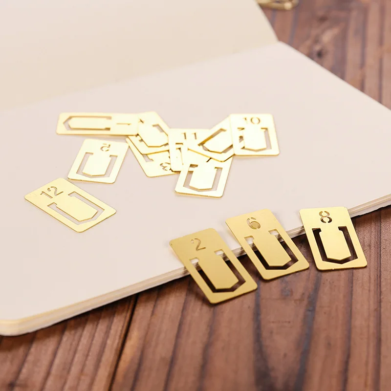 12pcs Copper Bookmark Retro Br - Travel Journal Accessories avis et prix