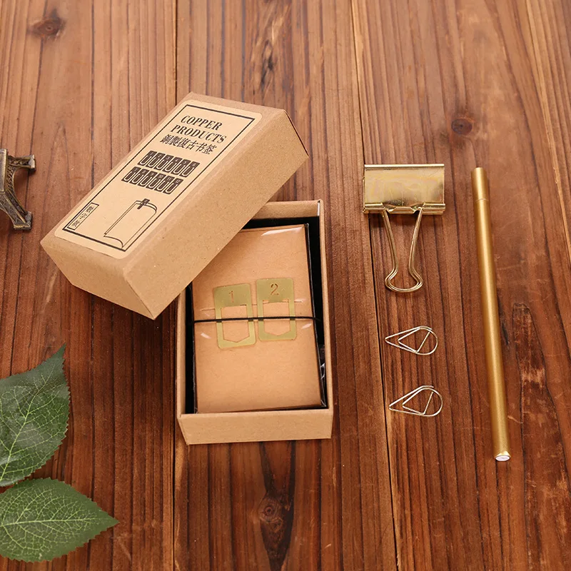 12pcs Copper Bookmark Retro Br - Travel Journal Accessories avis et prix