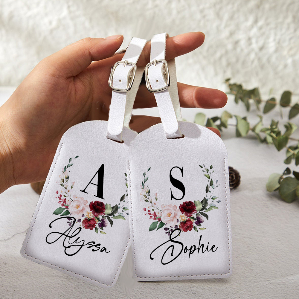 Personalised Pu Leather Luggag - Travel Accessories Name avis et prix
