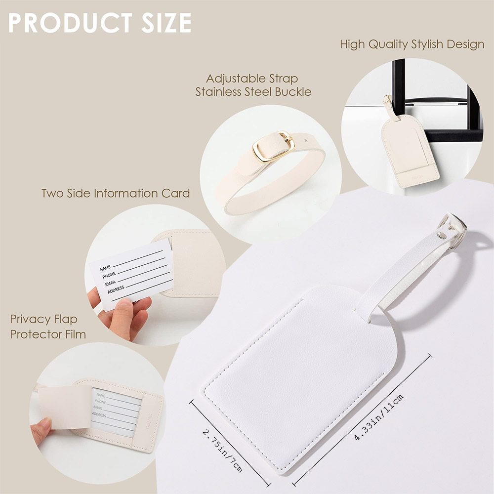 Personalised Pu Leather Luggag - Travel Accessories Name avis et prix