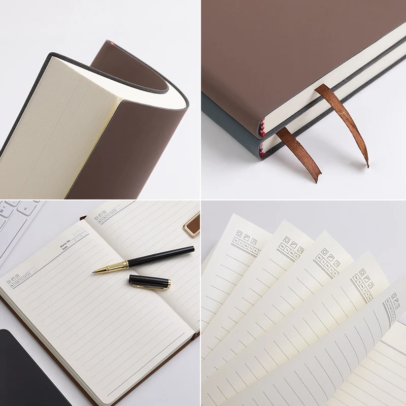 A5 Soft Leather Notebook with  - Travel Journal Accessories avis et prix