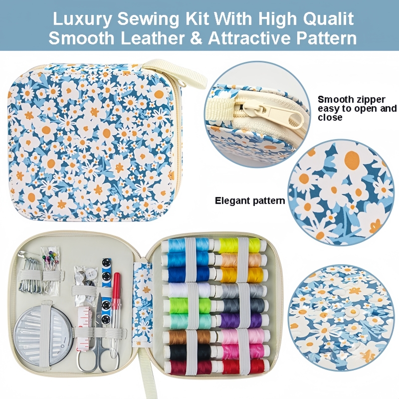 Mini Floral Sewing Kit Portabl - Travel Accessories To Sew avis et prix
