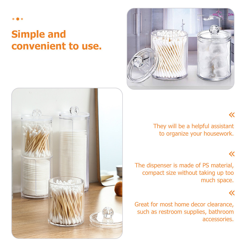 Clear Cotton Ball Dispenser Co - Travel Accessories Holder avis et prix