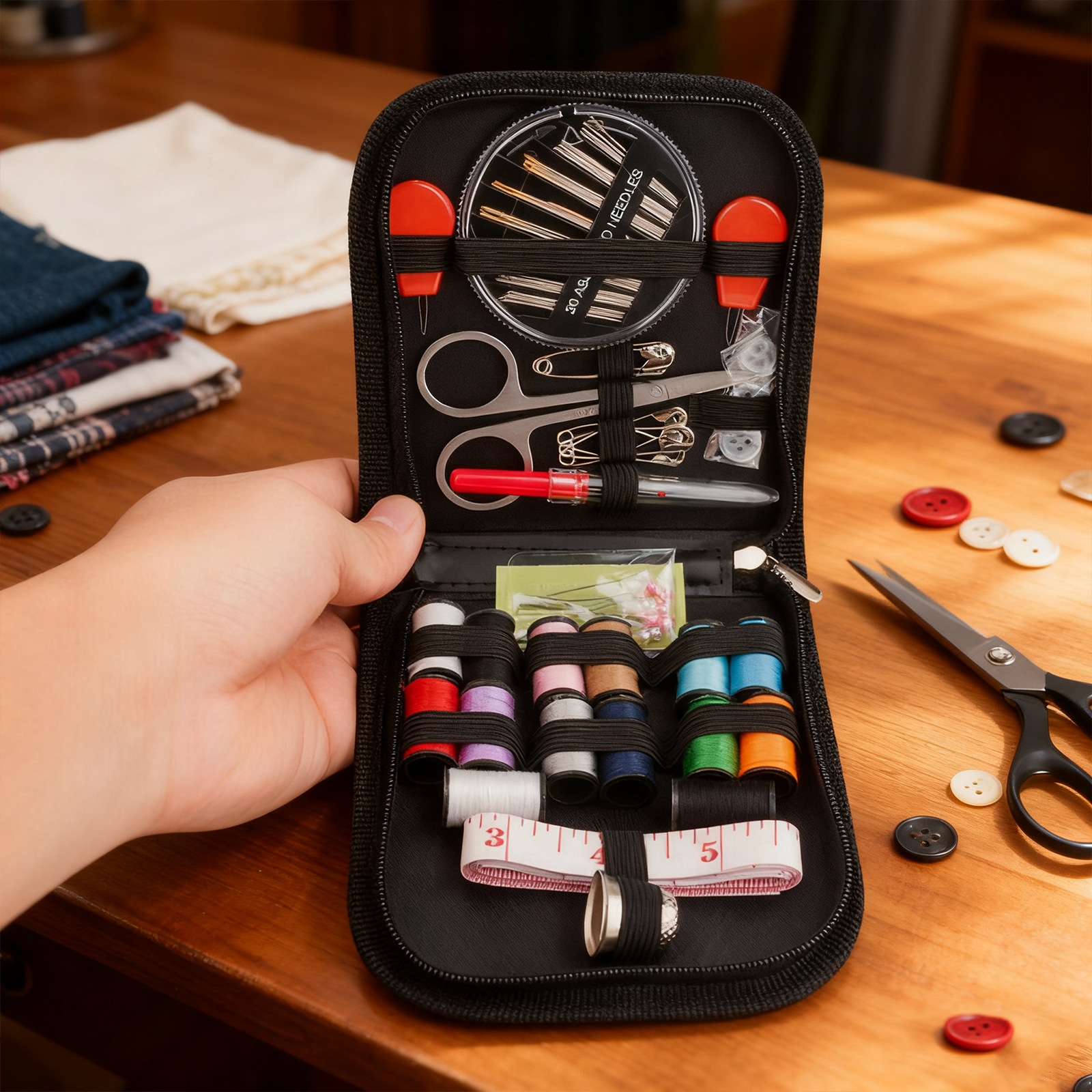 The sewing kit contains 68 acc - Travel Accessories To Sew avis et prix