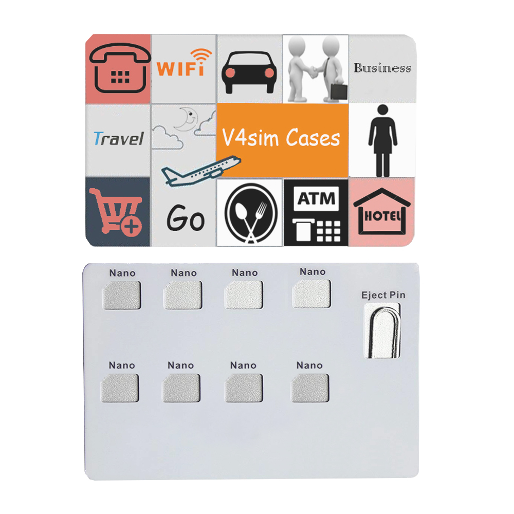 V4sim Cases Cartoon Nano Card  - Sim Card Holder Case avis et prix