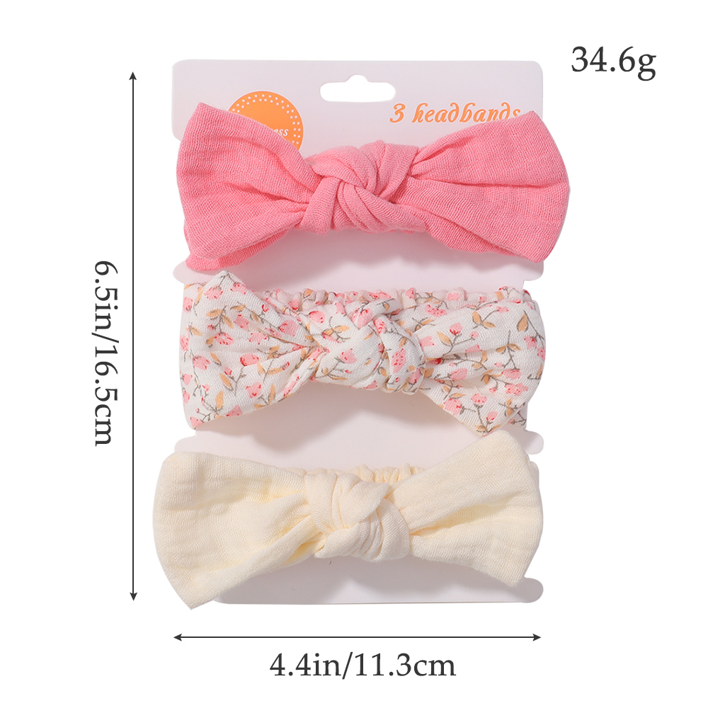 3Pcs/Set Soft Elastic Bows Hea - Travel Accessories Toddler avis et prix