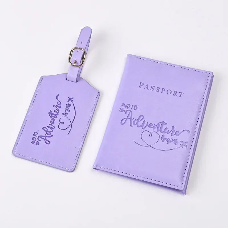 New Purple PU Leather Passport - Travel Accessories Passport Holder avis et prix