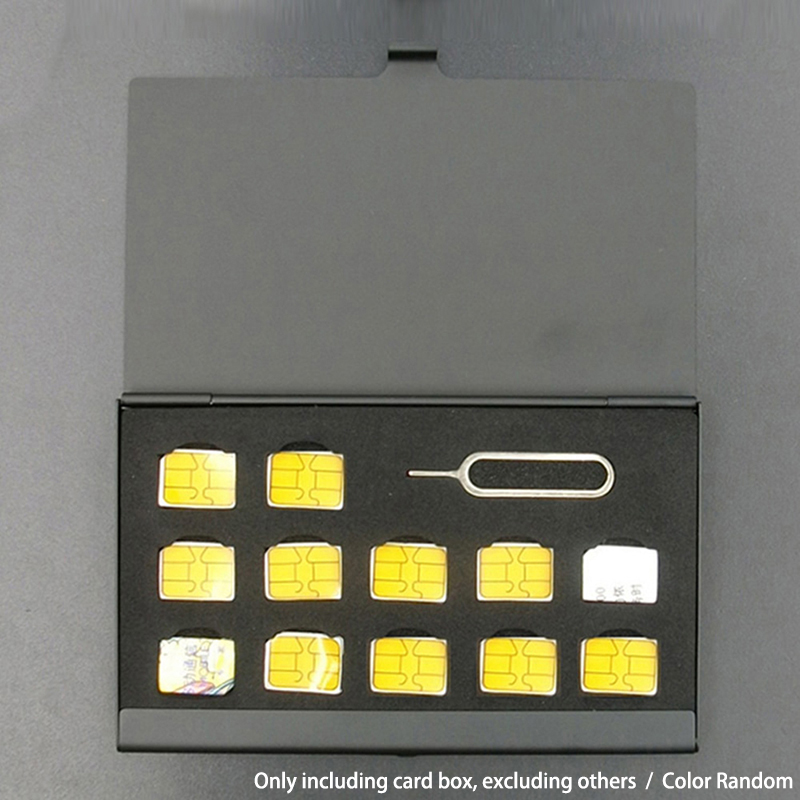 Aluminum SIM Card Storage Case - Sim Card Holder Case avis et prix