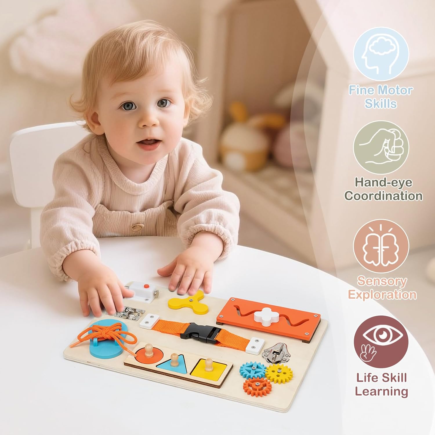 Montessori Busy Board for Todd - Travel Accessories Toddler avis et prix