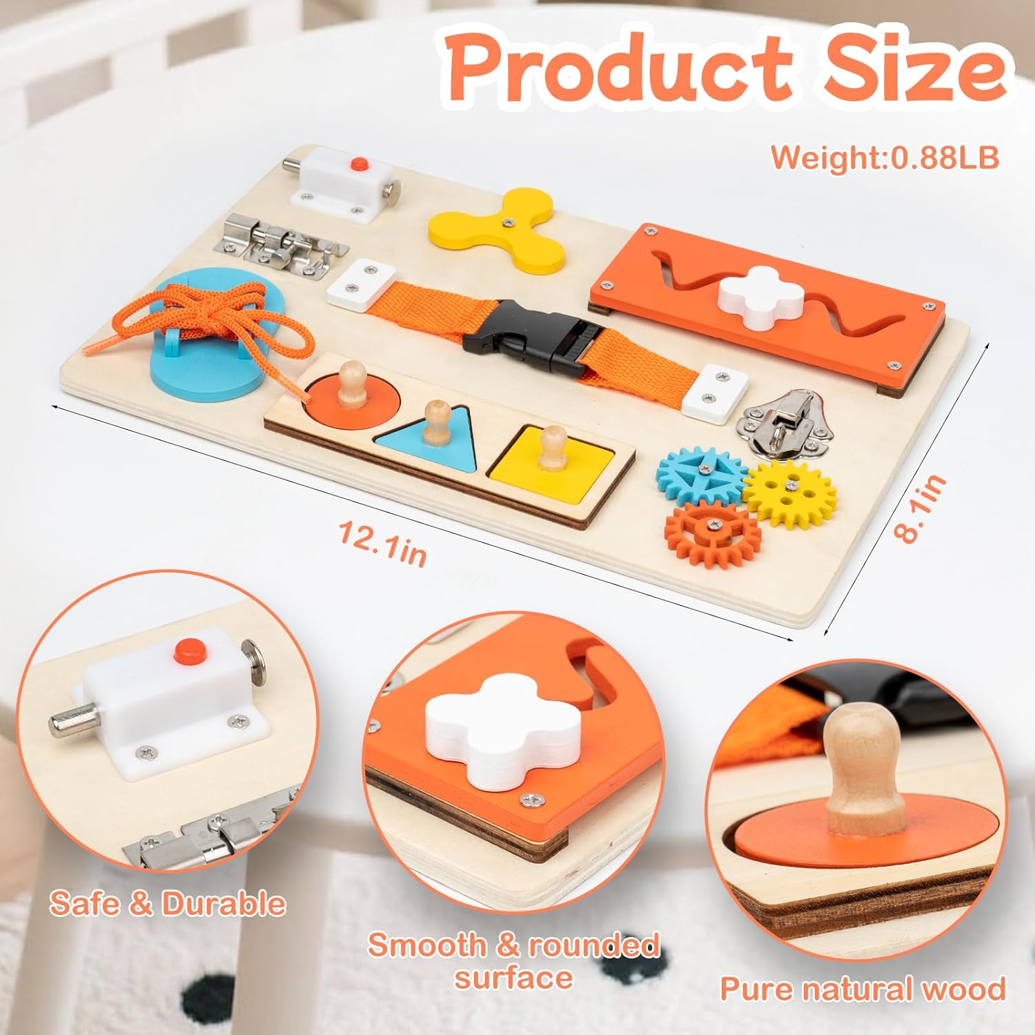 Montessori Busy Board for Todd - Travel Accessories Toddler avis et prix