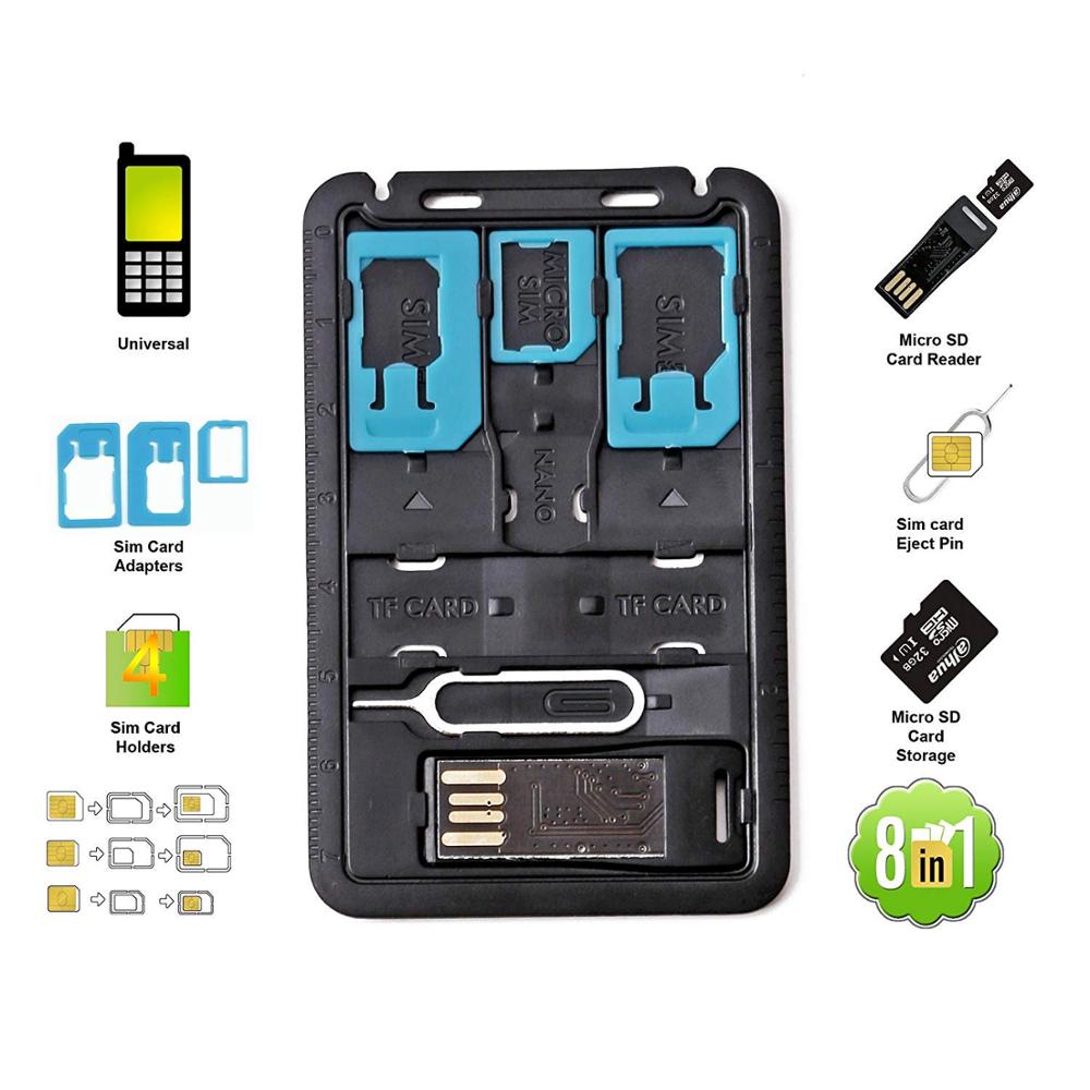 5 in 1 Universal Mini SIM Card - Sim Card Holder Case avis et prix
