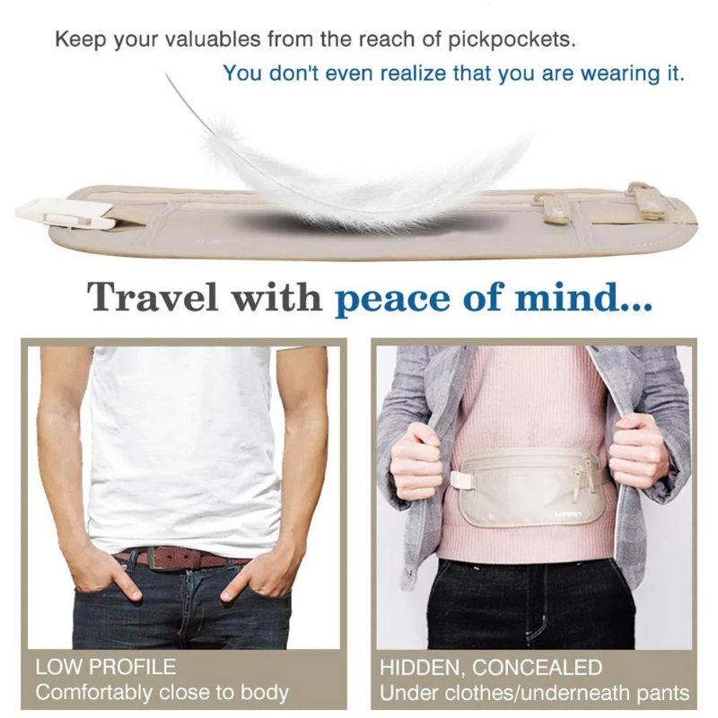 Invisible Travel Waist Packs P - Travel Accessories Passport Holder avis et prix