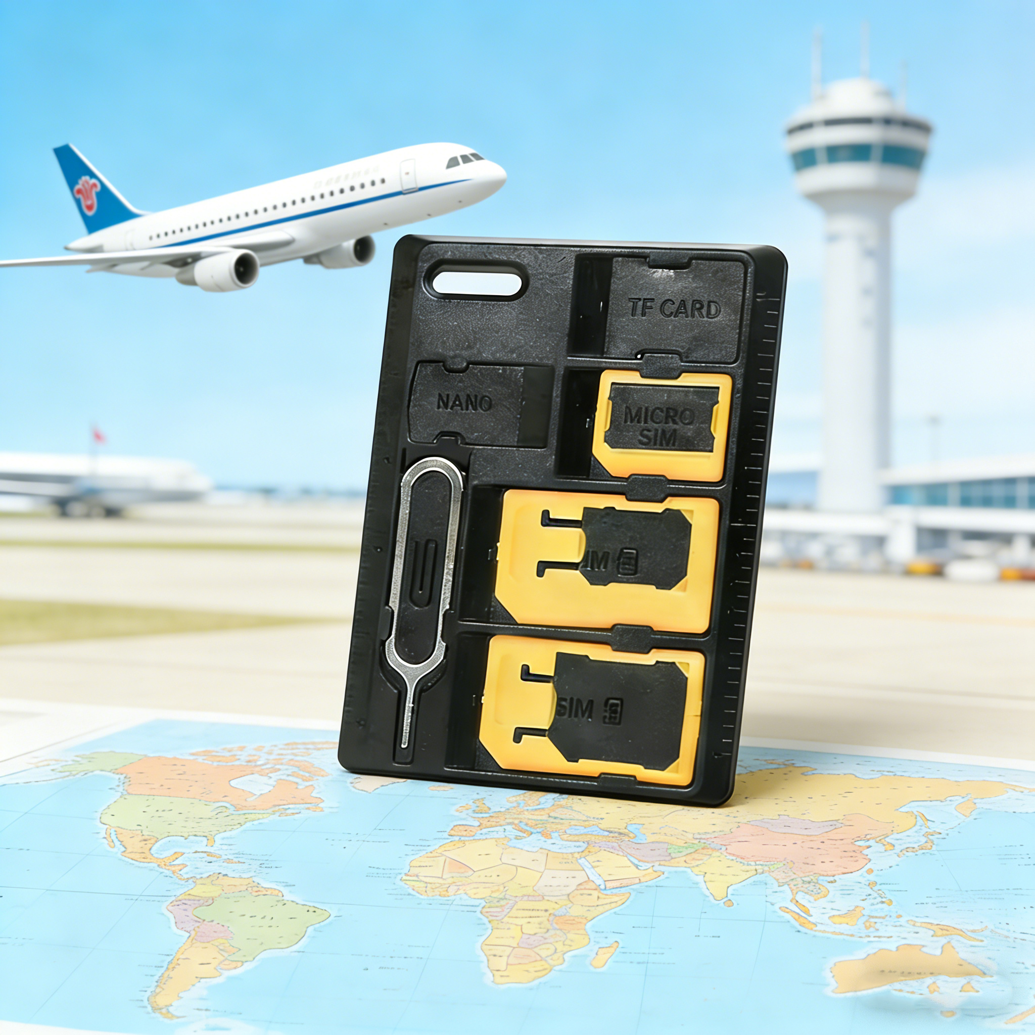 Universal 4 in 1 SIM Card Adap - Sim Card Holder Case avis et prix
