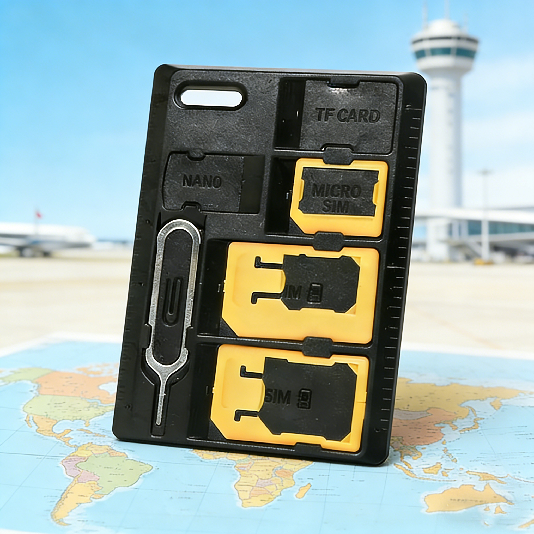 Universal 4 in 1 SIM Card Adap - Sim Card Holder Case avis et prix