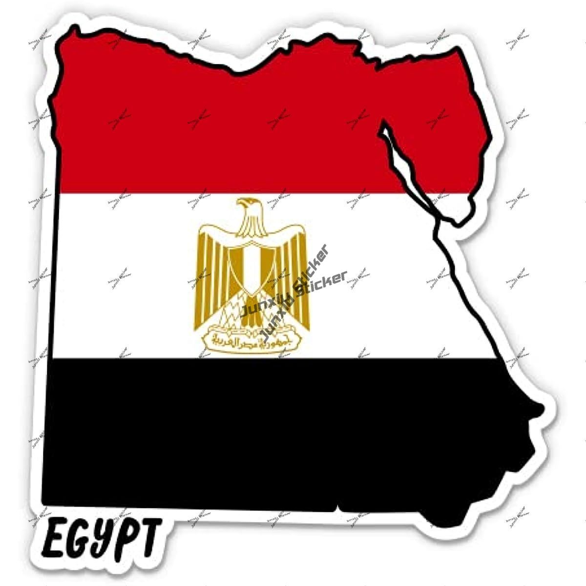 Egypt Decal Egypt Map with Fla - Travel Accessories Egypt avis et prix