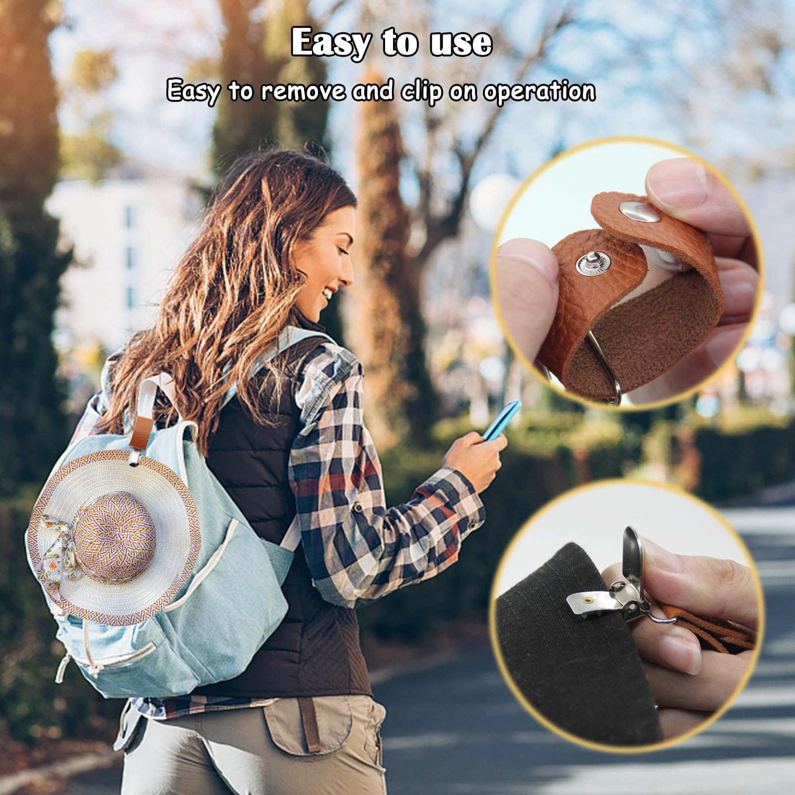 PU Leather Hat Clip for Travel - Travel Accessories Holder avis et prix