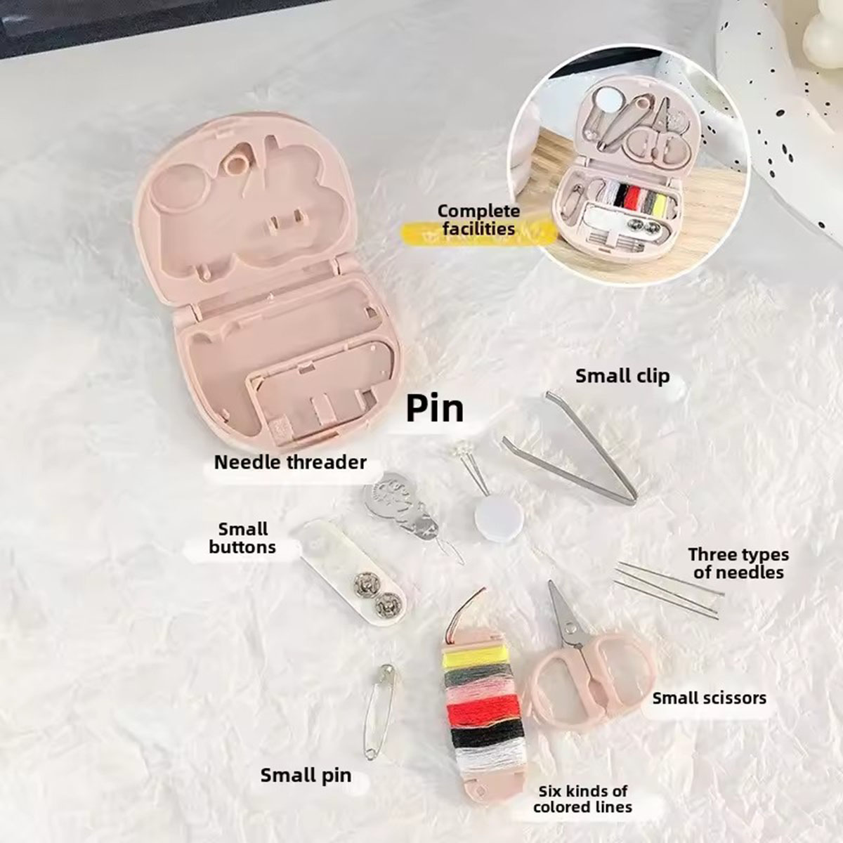 Mini Manual Sewing Machine Kit - Travel Accessories To Sew avis et prix