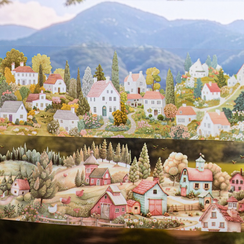 6 Rolls 6Cm×200Cm Village Them - Travel Journal Accessories avis et prix