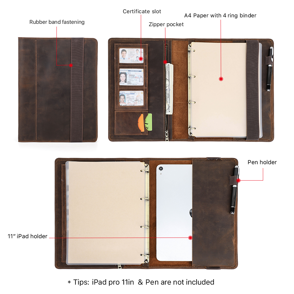 Luxury Retro Business A4 Noteb - Travel Journal Accessories avis et prix