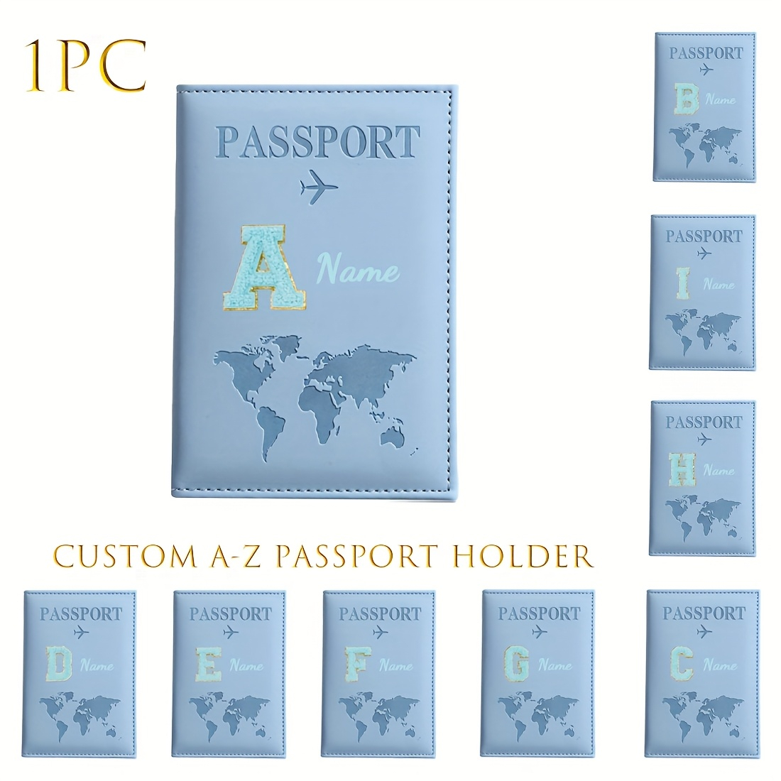 Custom Letter Name Passport Ho - Travel Accessories Passport Holder avis et prix