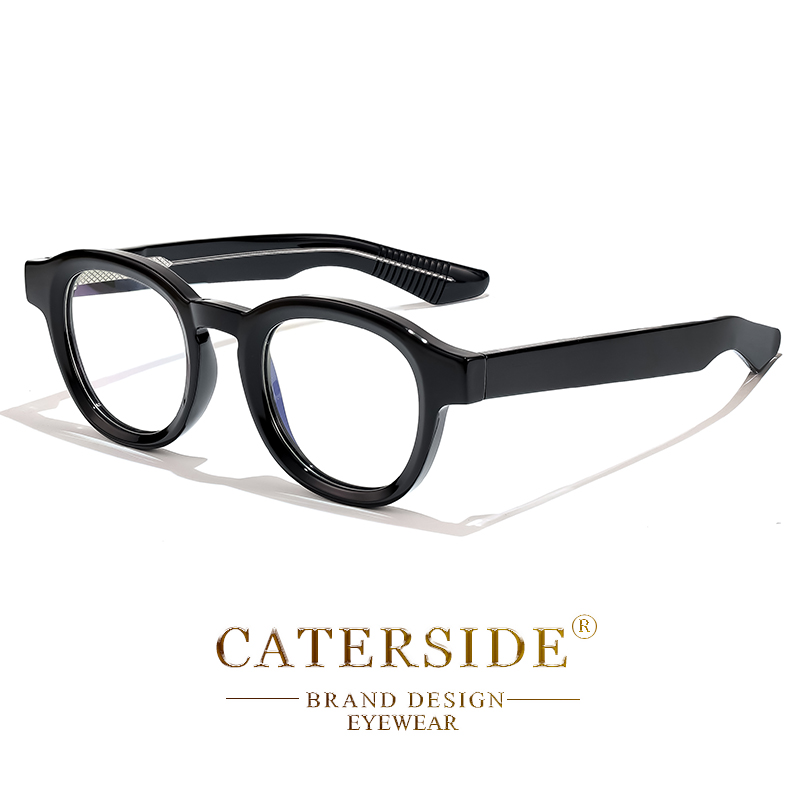 CATERSIDE Round Glasses Frame  - Travel Reading Accessories avis et prix